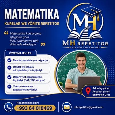 Matematika kurs we ýörite repetitor — Репетитор — 1
