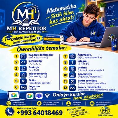 Matematika kurs we ýörite repetitor — Репетитор — 3